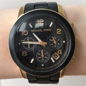Michael Kors catwalk watch black